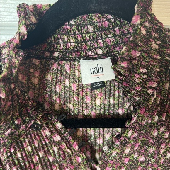 CAbi Knife Pleat Blouse – Romantic High Neck | Size M - Picture 8 of 11